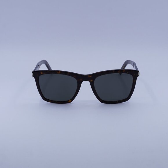 Saint Laurent SL281 SLIM 002 Sunglasses Havana Square Frame, Grey Lenses - Picture 2 of 10